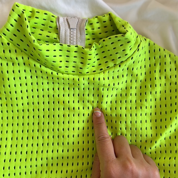 ACACIA SWIMWEAR Indo Top | Neon Cactus Mesh - Picture 2 of 7